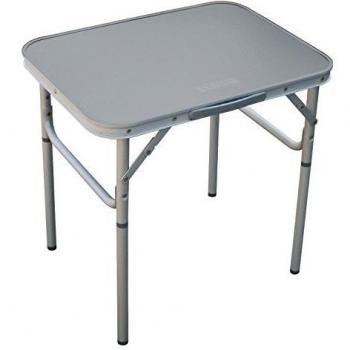 Pequeño - Mesa de camping aluminio - con bolsa de transporte - plegable - Aluminio tablero - Estructura sólida de aluminio - Mesa de camping 45 x 58/25 x 60 cm - Patas regulables mesa - Distribución Holly® Productos - Stabielo Inn