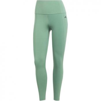 Mallas de fitness Adidas Essentials Optime Power 7/8 mujer verde, talla 2XS, corte regular