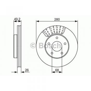 Disco de freno BOSCH 0 986 479 678 - Alta calidad y rendimiento óptimo