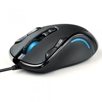 Ratón óptico 3000 dpi con 9 botones | Para usuarios diestros y zurdos / Diseño ergonómico | Ratón USB para juegos 3000 dpi Tasa de muestreo