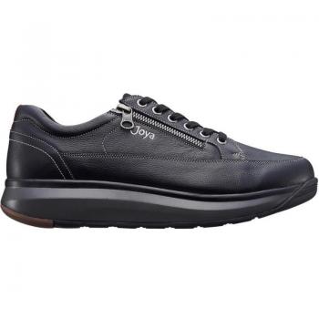 Bruno Joya Elegant Casual Sneakers with Easy Zip Access - Black Nubuck Leather