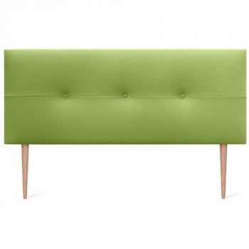 Cabecero Tapizado de Polipiel Verde AQUALINE Pro 150x105cm con Patas para Cama Lujo