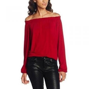 More & More T-Shirt 61090004, Camiseta de Manga Larga para Mujer, Rot