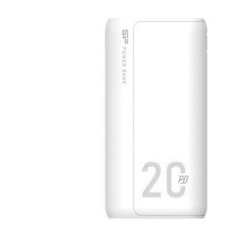 Power Bank Silicon Power QS15, 20000mAh, 2x USB, USB Tipo-C, 18W, Blanco