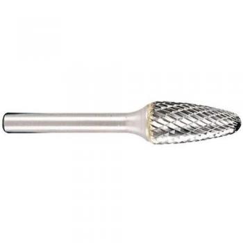 Metabo 628353000 628353000-Fresa cónica recalcada dentado en Cruz 6 x 50 mm Longitud Trabajo 18 mm vástago de 6 mm, 0 V, Negro, Size