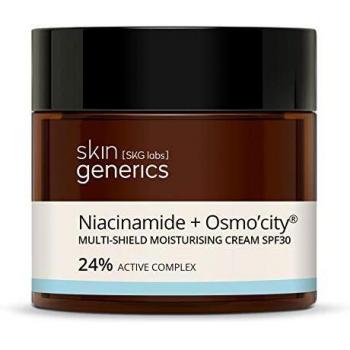 Skin Generics | Crema Facial Hidratante 50 ml | Crema Multi-Protección FPS30 Osmocity | 24% Complejo Activo | Hidratación Profunda Anti-Polución | Crema Facial Mujer | Protección Frente a la Luz Azul