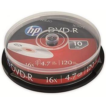 DVD-R HP 4.7 GB 16 x 10 unidades