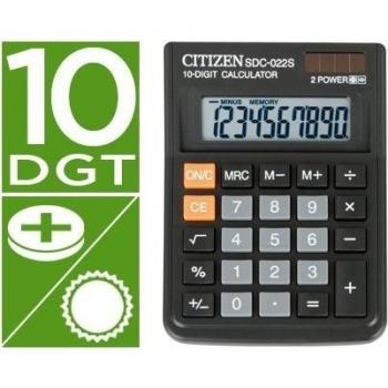 CALCULADORA CITIZEN SOBREMESA SDC-022 S 10 DIGITOS