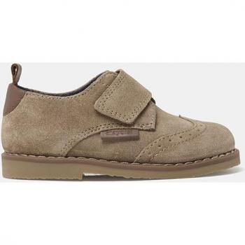 Zapatos de bebé niño en serraje con cierre adherente - Mayoral 42427 Taupe