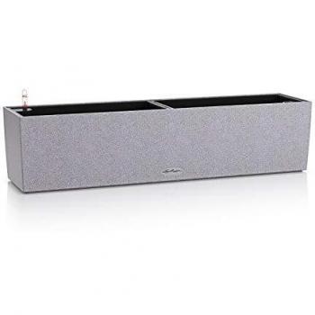 Jardín Vertical Lechuza Balconera Stone 80 cm - Autorriego Gris Piedra ALL-IN-ONE