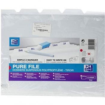 Elba Pure File - Pack de 5 carpetas colgantes para cajón