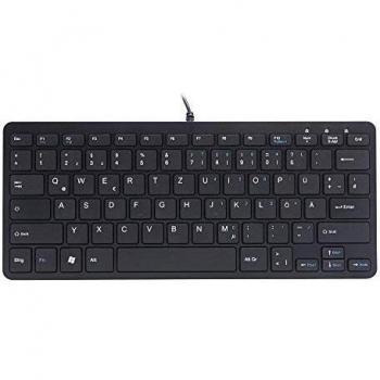 R Go Compact de teclado de de disposición Negro – Negro, rgoecqzb
