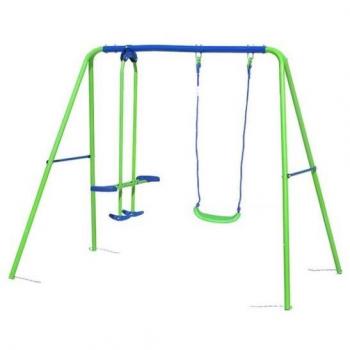 Columpio Infantil Metal 1 Asiento + 1 Balancín