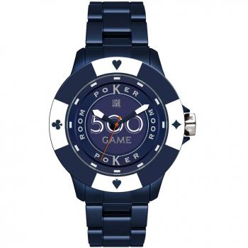 Light time clock poker bluewhite