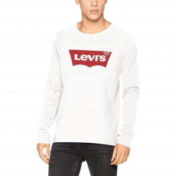 Levi's STD tee Graphic Camiseta, Hm LS Better White, XL para Hombre