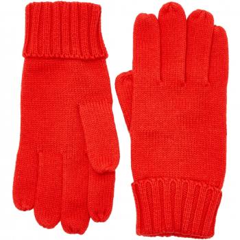 Tommy Hilfiger Cotton Cashmere Gloves, Guantes Uní para Niños, Rojo