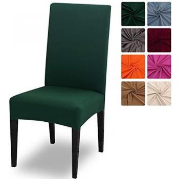 Crralos® Fundas para sillas Lavable Extraíble, Elasticas Funda Sillas Comedor Fundas Protectoras para sillas para Duradera Modern Hotel, Boda, Decor Restaurante Sala de Estar Cocina