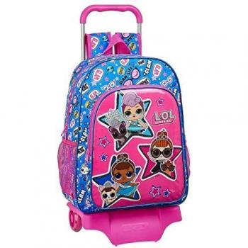 LOL Surprise Together - Mochila Safta Escolar Grande con Carro, Multicolor