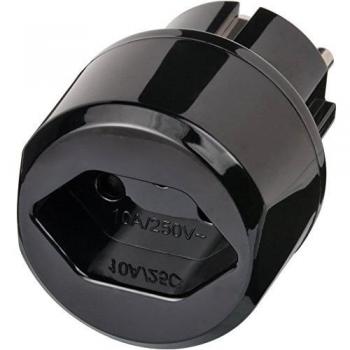 Brennenstuhl 1508480 Adaptador de Viaje, Negro