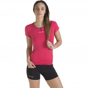 Duruss Manga Corta Cuello Redondo, Mujeres, Rojo, S