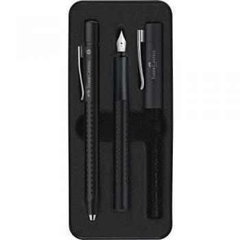 Faber-Castell 140983 Juego de regalo Grip 2011 pluma y bolígrafo, color negro