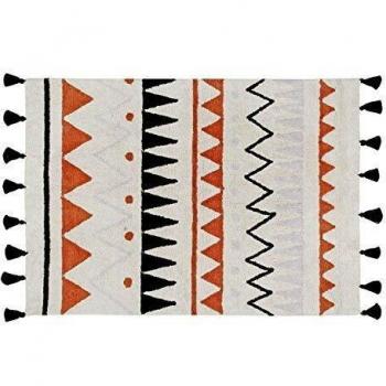 Lorena Canals 1703496031 - alfombra azteca natural terracota 140x200 cm