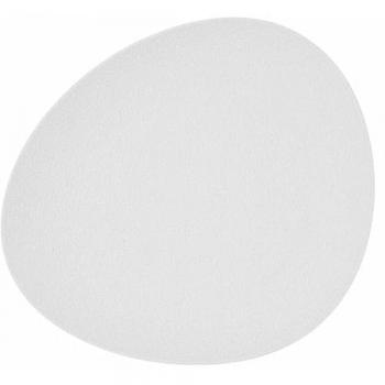 Plato Llano Bidasoa Fosil Blanco Cerámica Ovalado 28 x 24,8 x 2,5 cm (6 Unidades)
