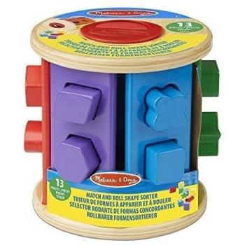 Melissa & Doug 19041 - Selector rodante de formas concordantes, color/modelo surtido