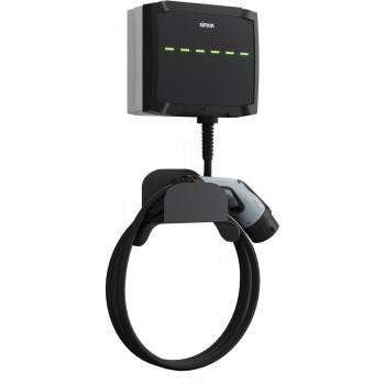 SIMON Cargador Vehículo Pared Cable 5m T2 7,4kW Monofásico + Bluetooth + Automático y Diferencial