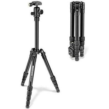 Manfrotto MKELES5BK-BH - Trípode element traveller, pequeño con rótula de bola, color negro