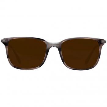 SmartBuy Collection Square Full Rim Plastic Men's Prescription Sunglasses Grey Size 53