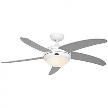 Ventilador Elica 132 con Luz y Control Remoto CasaFan - Gris Blanco