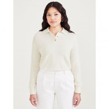 Jersey de mujer cuello polo de algodón Dockers