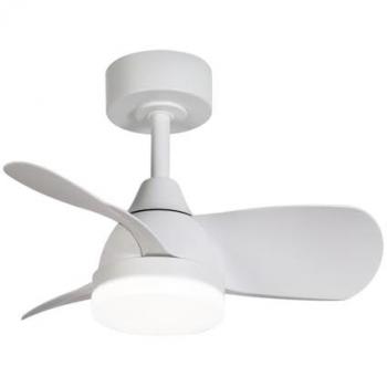 Ventilador de techo LED Byan Mini 18W 2000Lm CCT Dim para estancias pequeñas con tijas