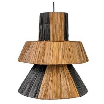 Lámpara de Techo Romimex Negro Natural E27 220-240 V