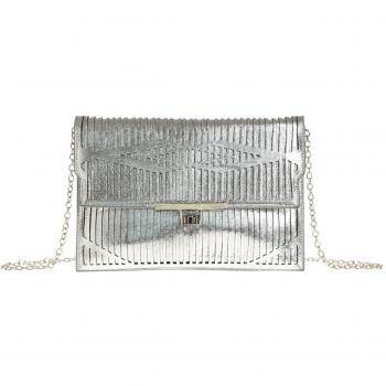 VENCA Bolso de mano mujer by VencaStyle - 014167,PLATEADO,UNICA