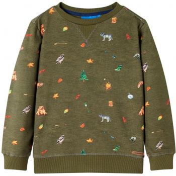 Sudadera infantil caqui 140