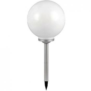 Lámpara Solar Esférica Celyn 30 cm LED IP44 Plata y Blanca