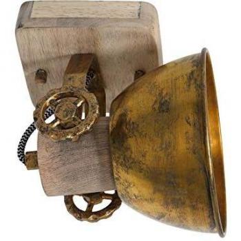 Foco de techo Gearwood, 1 luces bronce viejo