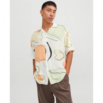 Camisa Jack&Jones Jeff blanco de manga corta para hombre