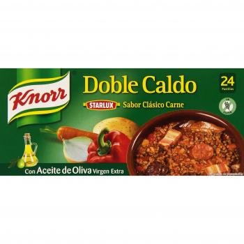 Knorr Doble Caldo en Pastilla Carne 24 pastillas