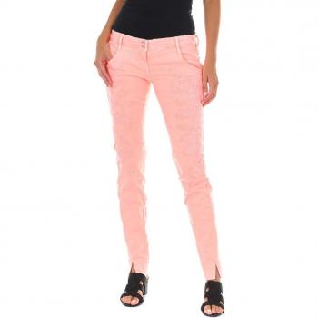 Pantalón Tejano Largo efecto cosido con bajos estrechos 10DB50135-G151 mujer