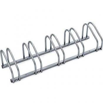 Soporte para Bicicletas de 5 Plazas con Dimensiones 156x32x27cm y Ancho de Neumáticos 30-65mm, Fácil Montaje para Interior y Exterior