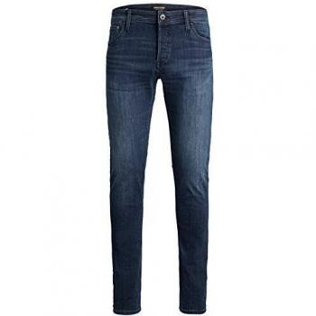 Jack & Jones Slim Fit Stretch Jeans JJIGLENN - Dark Blue - W29L32 to W36L32 for Men
