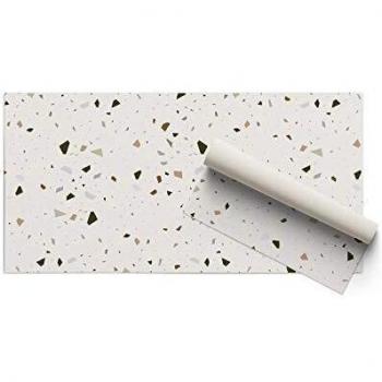 Alfombra Vinílica, Terrazzo, 100 x 50 x 0.2 cm, Color Beige, ALV-004