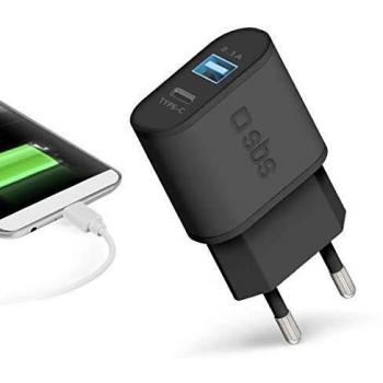 Cargador de pared SBS TETRUSBTC3AUL con tecnología de carga rápida y puerto USB tipo C