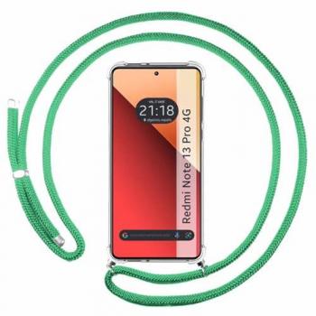Funda Colgante Transparente Verde Agua para Xiaomi Redmi Note 13 Pro 4G