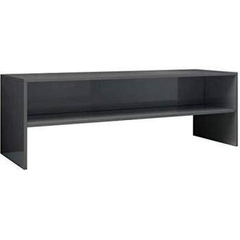 vidaXL Mueble de TV Gris Brillante de 120 x 40 x 40 cm