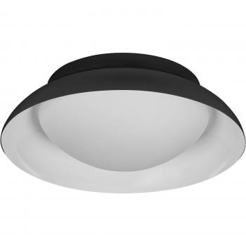 Plafón LED Orbis Milan 29cm negro, 2xE27, diseño moderno y metálico