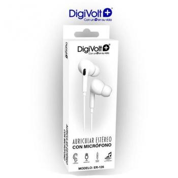 Auricular Pro Silicona con Micro - Jack 3.5mm ER-126 Color Negro